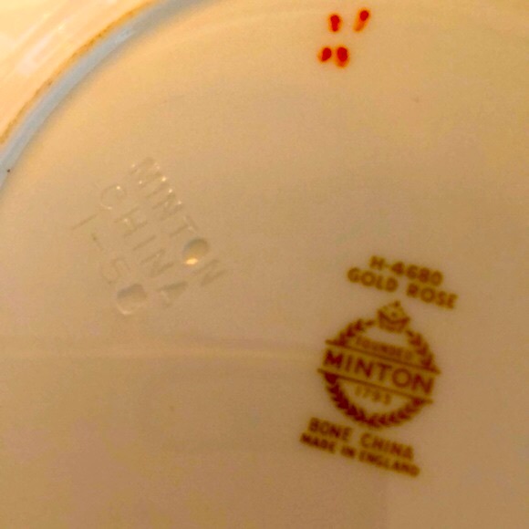 GUC- 6 Vintage English Bone China Desert Plates - Picture 6 of 10